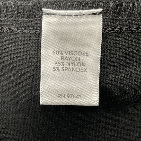 J. Jill Ponte Slim Leg Tapered Pants Black Elastic Waist Stretch Women Small - Picture 8 of 9